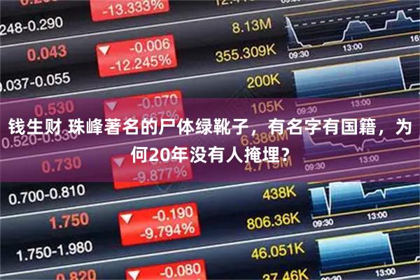 钱生财 珠峰著名的尸体绿靴子，有名字有国籍，为何20年没有人掩埋？
